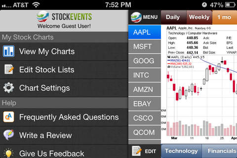 My Stock Charts screenshot 2