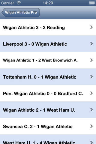 Live Scores for Wigan Athletic Pro screenshot 2