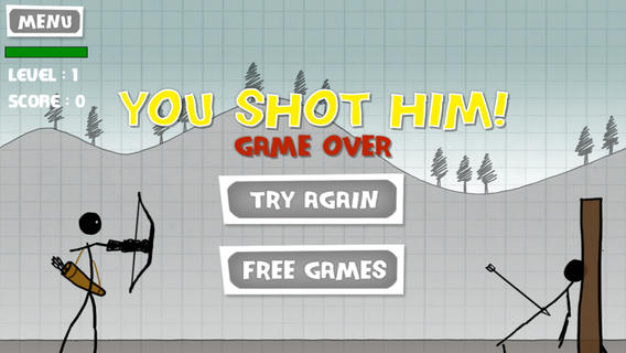 【免費遊戲App】苹果射击 - 免费游戏 - 弓和箭 (Stickman Apple Shooting Showdown - Free Bow and Arrow Fun Doodle Skill Game)-APP點子