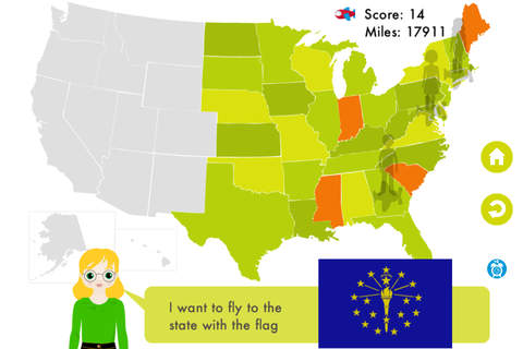 Smart Fish: States Run - learn United States geography in this fast-paced game screenshot 4
