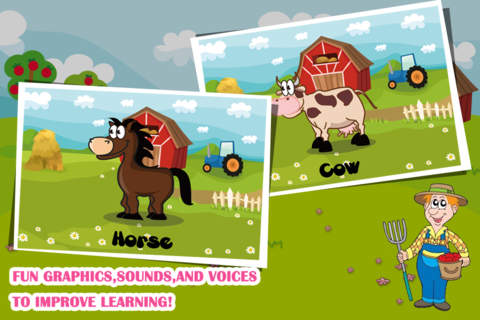 Farm Animals Toddler Preschool - All in 1 Educational Puzzle Games for Kids screenshot 2