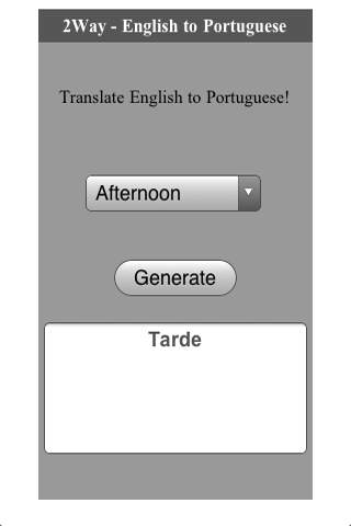 2Way Portuguese / English Translation screenshot 2