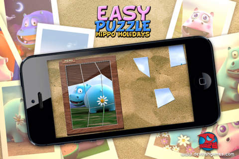 Easy Puzzle - Hippo Holidays screenshot 2