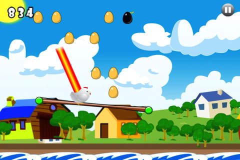 Chicken Jump - run and fly  with the best wings to save the little chick screenshot 3
