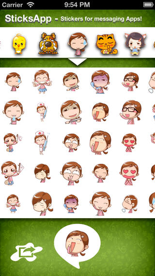 【免費娛樂App】Stickers for Messenger Apps, Messages, Hangouts, Viber, WeChat, eMail, Twitter, Facebook and more!-APP點子