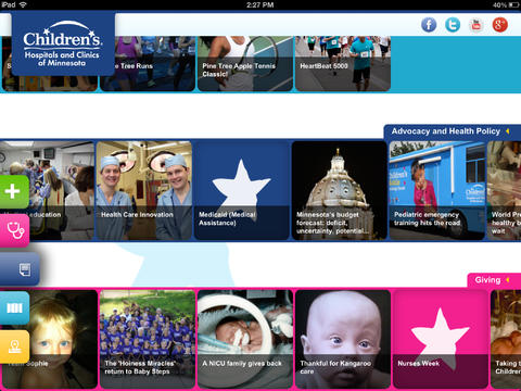 Children's Hospitals and Clinics of Minnesota for iPad screenshot 3