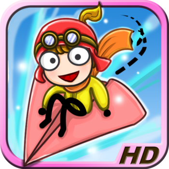 Stick Girl Adventures - Paper Airplane Racing in Paris 遊戲 App LOGO-APP開箱王