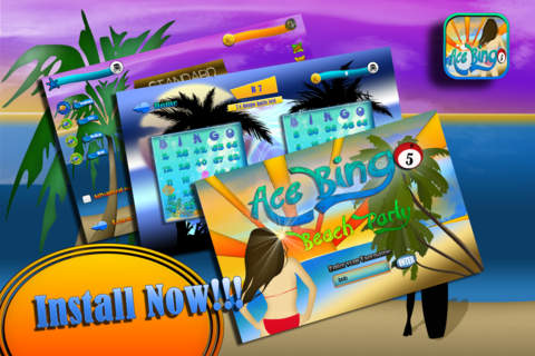 Ace Bingo Beach Party - Social Slot Machine Mania Las Vegas 777 Fun screenshot 2