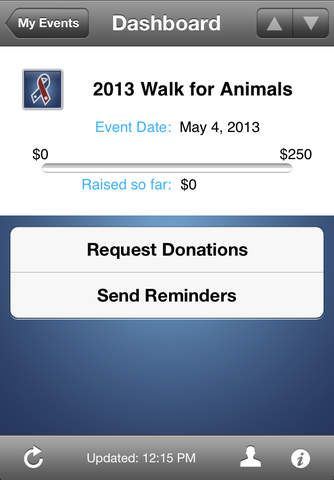 San Diego Humane Society's 2013 Walk for Animals - Fundraising App screenshot 2