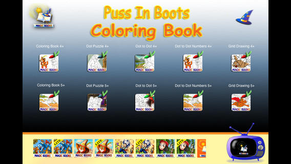 Coloring Studio - Puss in Boots edition