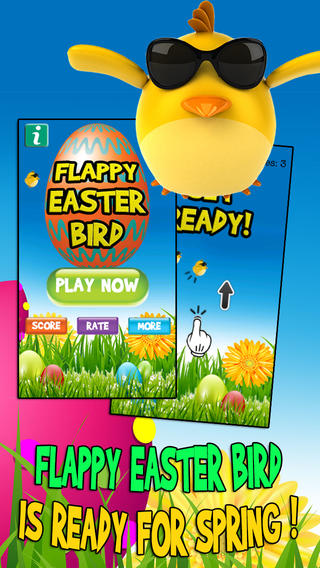 Flappy Easter Bird - Clumsy Spring Chicken Flight To Win Painted Eggs
