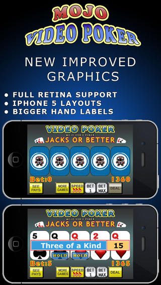 【免費遊戲App】Mojo Video Poker Lite-APP點子