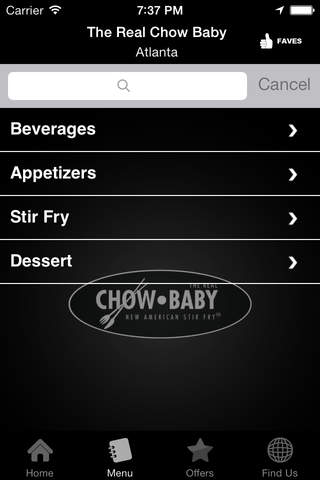 The Real Chow Baby: New American Stir Fry screenshot 2