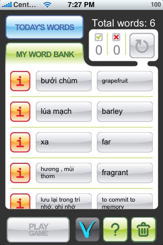 MyWords - Learn Vietnamese Vocabulary screenshot 3