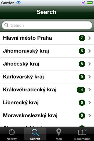 Golf Finder Czech screenshot 2