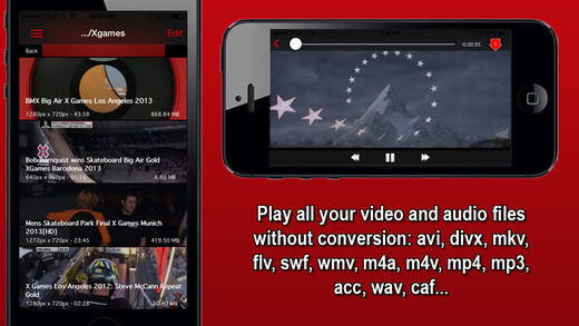 DownPlayer - Download Play any video files avi divx mkv flv mp4 mp3 more without conversion