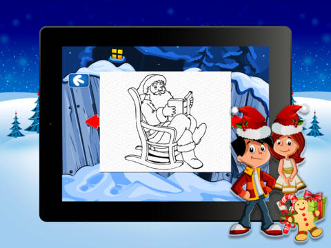 【免費遊戲App】Santa Coloring Pro for Little Toddlers, Preschool and Kindergarten Kids-APP點子