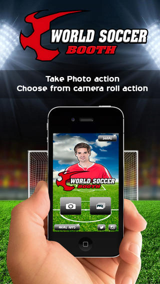 World Soccer 2014 Cup Photo Sticker Booth Free - Ultimate Braziil Foto Football 14 game Cool Booth