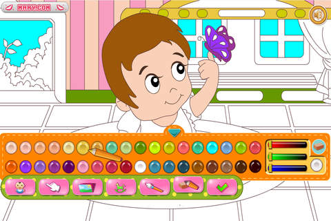 Coloringbook baby - Color, design and play with your own coloringbook baby screenshot 3