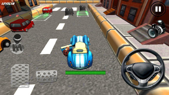 【免費遊戲App】Crazy Cartoon Parking King 3D Plus-APP點子