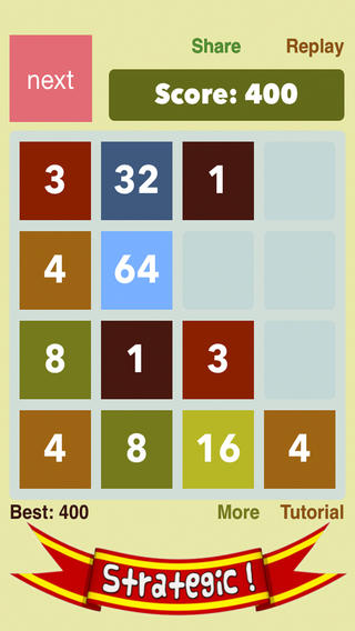 【免費遊戲App】Fours ! Hardest than 2048-APP點子