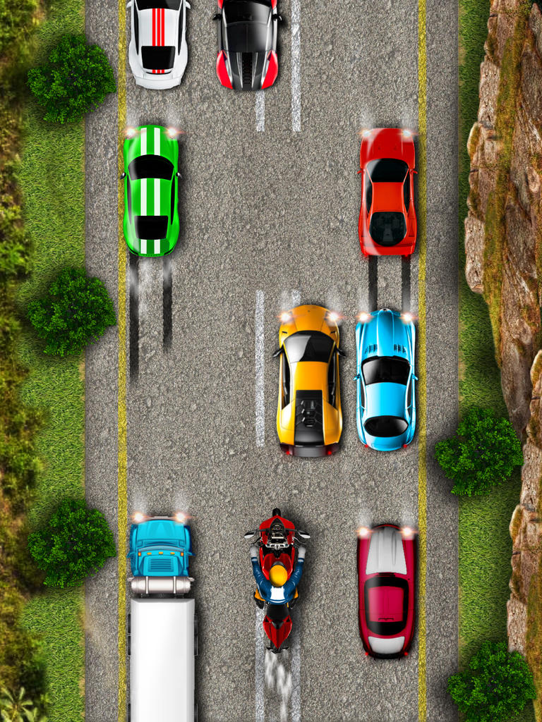 2D Highway Moto Bike Game FREE Real Fast Motorbike & Motorcycle