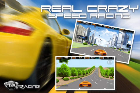 A Crazy Speed Racing 3D - Real Nitro Arcade Car Game - Pro screenshot 3