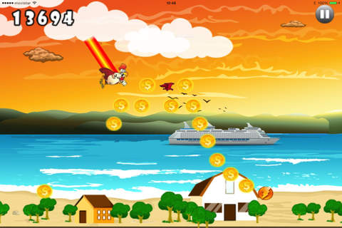 Chicken Jump Tournament - hey run and fly with the best wings to save the little chick and escape with the warrior super hero rooster - Free Version screenshot 3