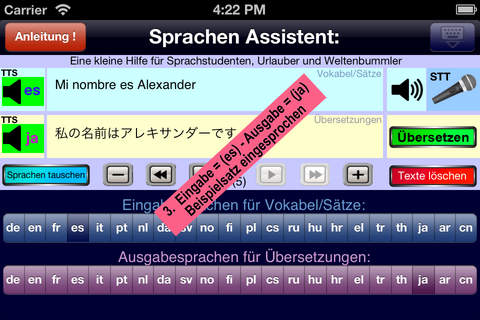EuroTranslator - for 18 European languages,   with automatic speech recognition and text and voice output screenshot 3