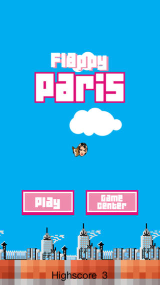 Flappy Paris - Flying Head Bird
