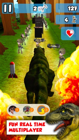 【免費遊戲App】A Rex Rampage 3D PRO - Dangerous Dinosaurs Walking & Run-ning to Destroy & Devour Everything!-APP點子