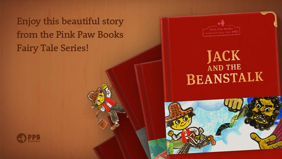 【免費書籍App】Jack and the Beanstalk - Pink Paw Books Interactive Fairy Tale Series-APP點子