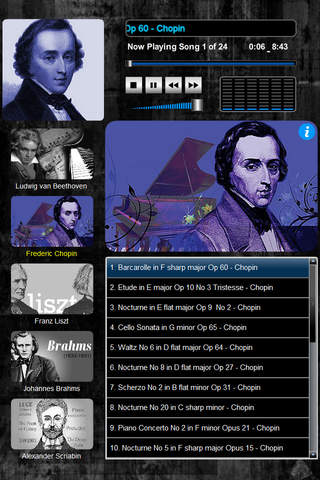 Piano Music: Greatest Romantic Pianists (100 Pieces from 5 Pianists) screenshot 2