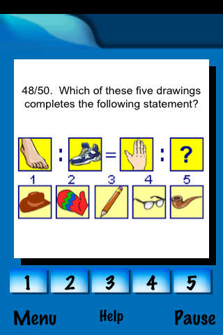 IQ Test with solutions included screenshot 4