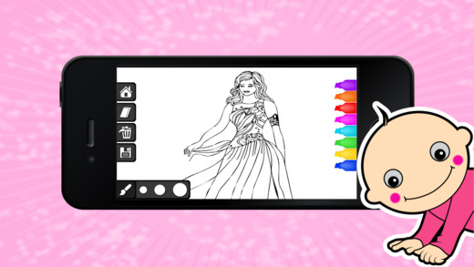 【免費遊戲App】Little Princess Coloring - Learn Free Amazing HD Paint & Educational Activities for Toddlers, Pre School & Kindergarten Kids-APP點子