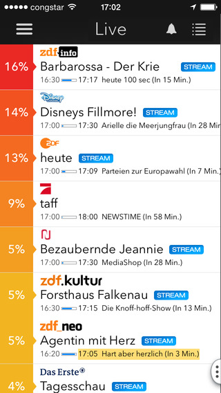 Live TV App · Die TV App für Deutschland mit Quote und TV Programm von equinux