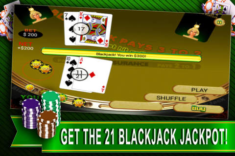 21 A  Cleopatra Blackjack Pontoon - Spades  myVegas Casino Live screenshot 2