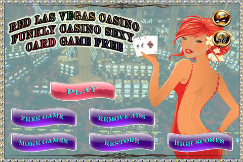 Red Las Vegas Casino Funkly Casino Sexy Card Game FREE screenshot 2