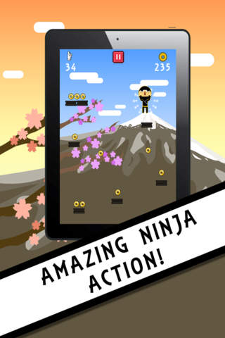Mega Rocket Ninja - Jump And Run Like A Reptile In A Bouncy And Fun Action Game PREMIUM by Golden Goose Production screenshot 2