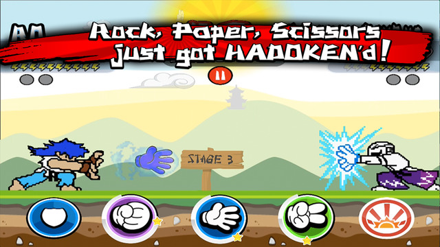 【免費遊戲App】Roshambo Fighter PLUS: Hadouken Rock Paper Scissor-APP點子