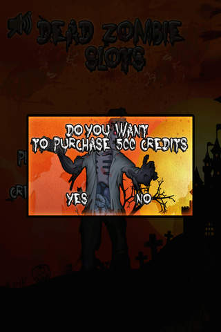 Dead Zombie Apocalypse Slots - Best Slot Machine Game For Halloween screenshot 4