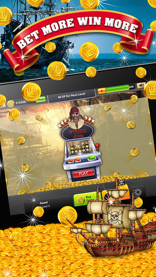 【免費遊戲App】Pirates Slots ~ A Super 777 Las Vegas Strip Casino 5 Reel Slot Machine Game-APP點子