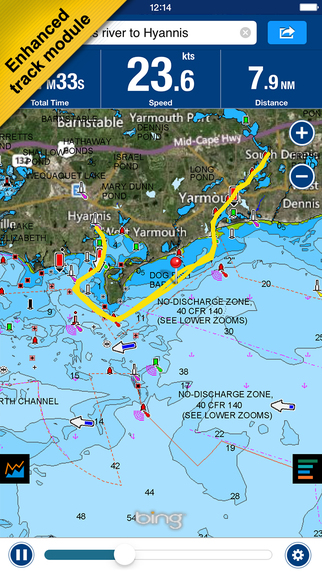 【免費交通運輸App】Boating: marine & lakes charts, routes, GPS tracks for cruising, fishing, yachting, sailing, diving.-APP點子