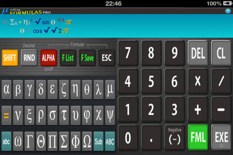 Scientific Calculator Mu PRO with my Formulas screenshot 2