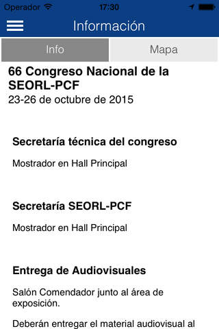 66 Congreso Nacional de la SEORL-PCF screenshot 3