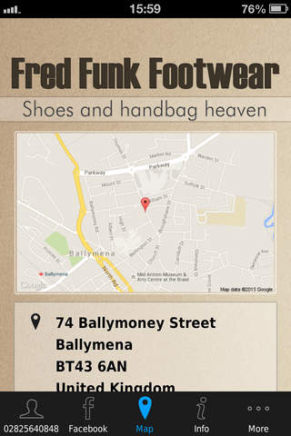 Fred Funk Footwear screenshot 4