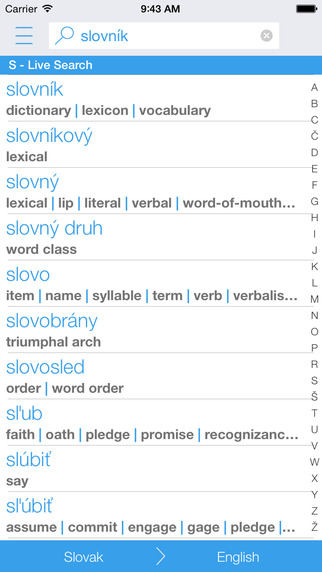 Free Slovak English Dictionary and Translator Slovensko - anglický slovník