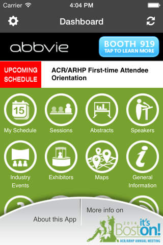 2014 ACR/ARHP Annual Meeting screenshot 2