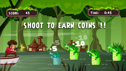 Angry Crocodile Attack – shoot down hungry swamp crocs with your sharp shooter skills