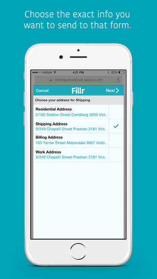 【免費生產應用App】Fillr - Autofill for mobile-APP點子